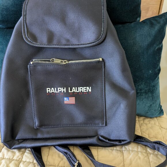 Vintage-inspired Ralph Lauren Polo Sport backpack, from the 90\'s and Y2K-era str main image 4